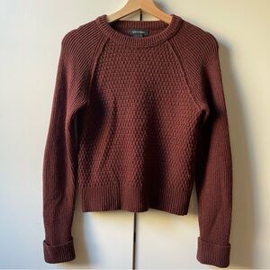 Club Monaco Women's Burgundy Wool Blend Sweater XS